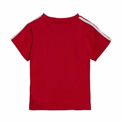 Sportstøj til Baby Adidas Three Stripes Rød 9-12 månder