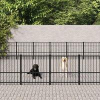 Udendørs hundegård 33,87 m² stål