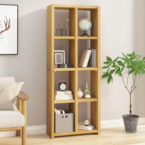Bogreol 70x30x180 cm massivt teaktræ