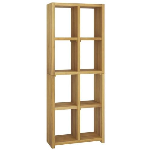 Bogreol 70x30x180 cm massivt teaktræ