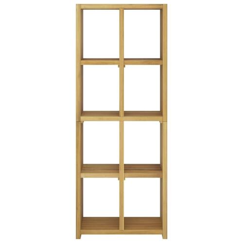 Bogreol 70x30x180 cm massivt teaktræ