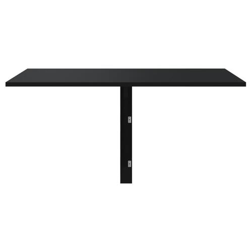 Væghængt klapbord 100x60x56 cm konstrueret træ sort