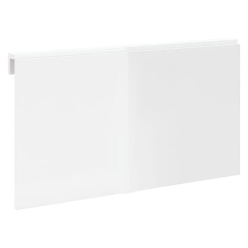 Væghængt klapbord 100x60x56 cm konstrueret træ hvid højglans