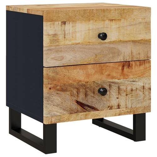 Sengebord 40x33x46 cm massivt mangotræ