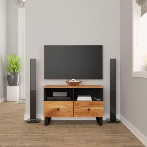 Tv-bord 70x33x46 cm massivt akacietræ