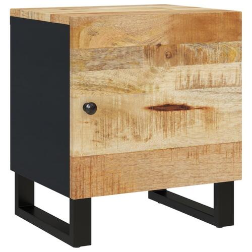 Sengebord 40x33x46 cm massivt mangotræ