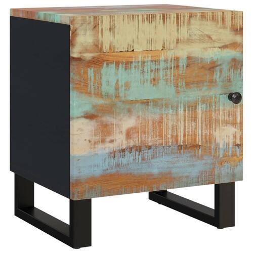 Sengebord 40x33x46 cm massivt genbrugstræ