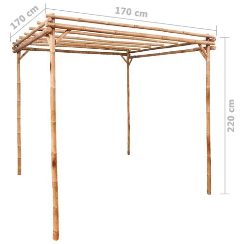 Pergola 170x170x220 cm bambus