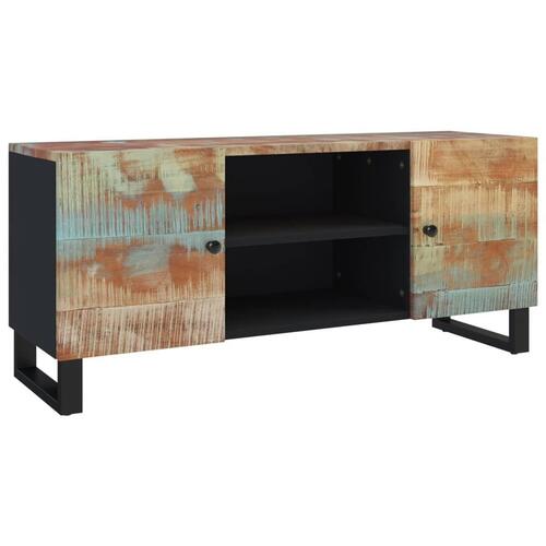 Tv-bord 105x33x46 cm massivt genbrugstræ