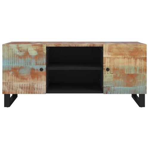 Tv-bord 105x33x46 cm massivt genbrugstræ