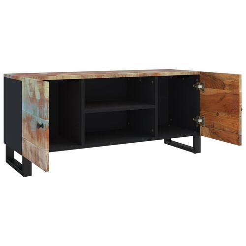 Tv-bord 105x33x46 cm massivt genbrugstræ