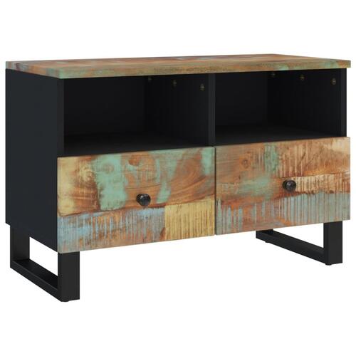 Tv-bord 70x33x46cm massivt genbrugstræ