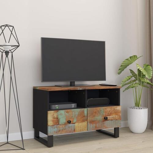 Tv-bord 70x33x46cm massivt genbrugstræ
