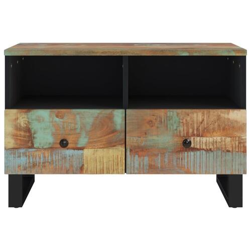 Tv-bord 70x33x46cm massivt genbrugstræ