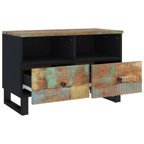 Tv-bord 70x33x46cm massivt genbrugstræ