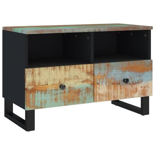 Tv-bord 70x33x46cm massivt genbrugstræ