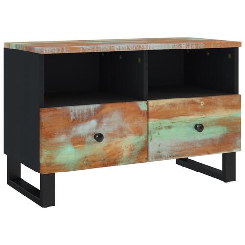 Tv-bord 70x33x46cm massivt genbrugstræ