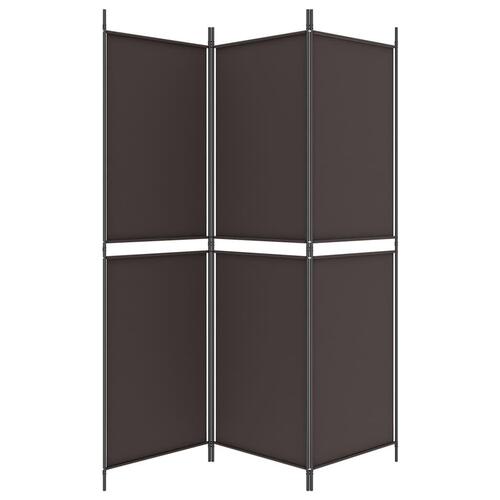 3-panels rumdeler 150x180 cm stof brun
