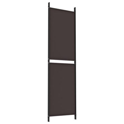 3-panels rumdeler 150x180 cm stof brun