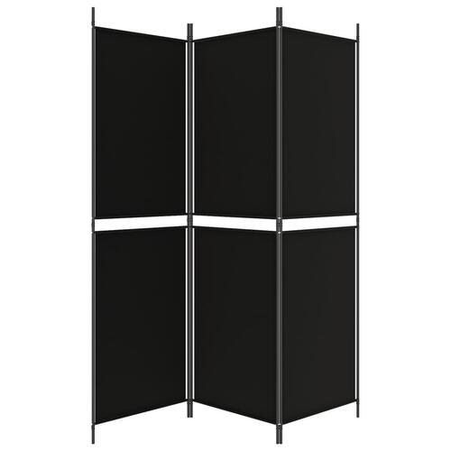 3-panels rumdeler 150x180 cm stof sort