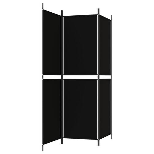 3-panels rumdeler 150x180 cm stof sort