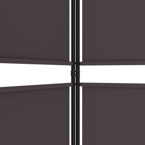4-panels rumdeler 200x180 cm stof brun