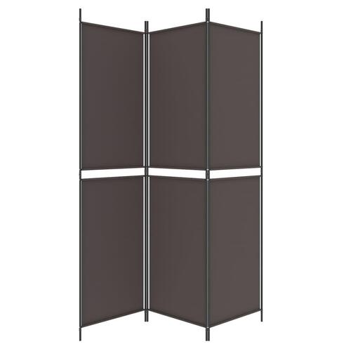 3-panels rumdeler 150x200 cm stof brun
