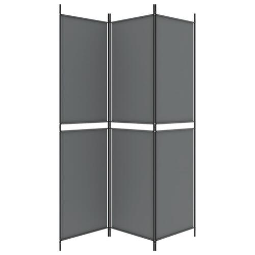 3-panels rumdeler 150x200 cm stof antracitgrå