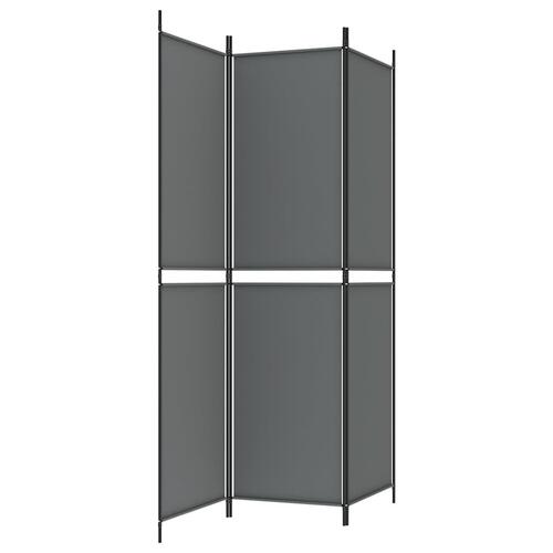 3-panels rumdeler 150x200 cm stof antracitgrå