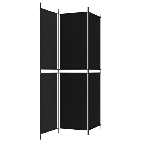 3-panels rumdeler 150x200 cm stof sort