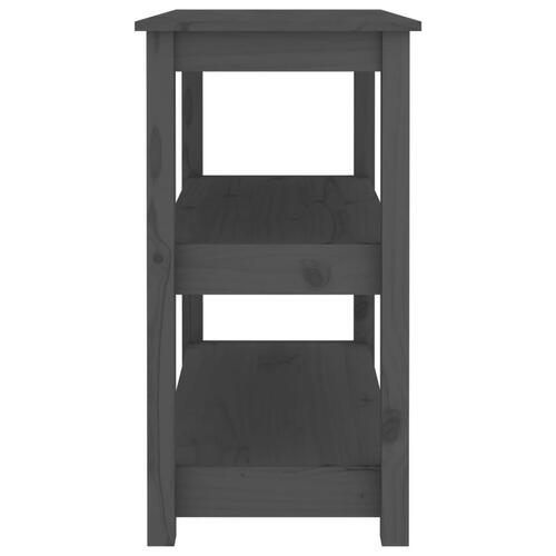 Konsolbord 80x40x74 cm massivt fyrretræ grå