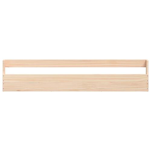 Væghængte skohylder 2 stk. 110x9x23 cm massivt fyrretræ