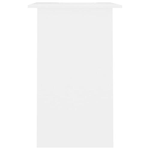 Skrivebord 90x50x74 cm konstrueret træ hvid