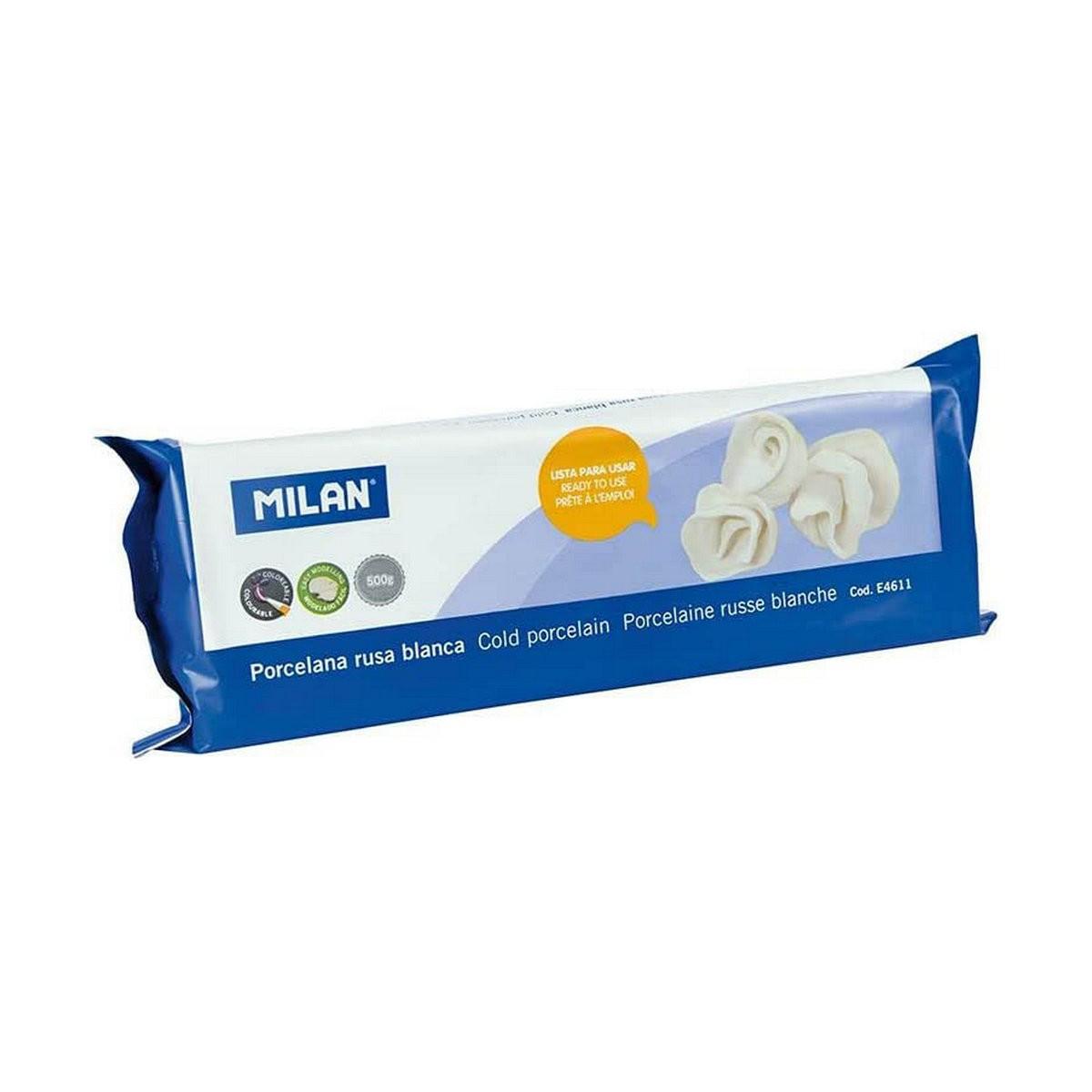 Milan modellermasse - kold porcelæn, hvid 500 g
