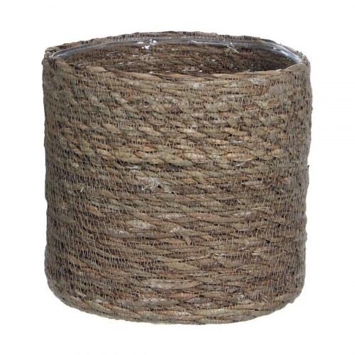 Mica Decorations Atlantic kurv - brun flet 16 × 16 cm