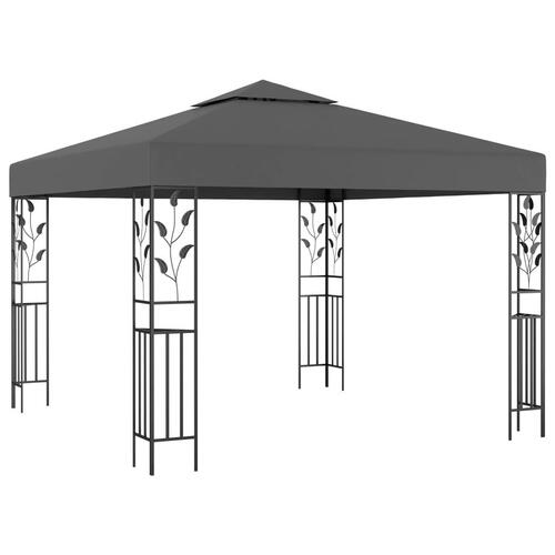 Pavillon 3x3 m antracitgrå