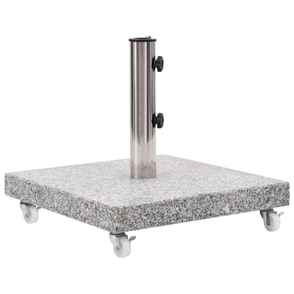Parasolfod 30 kg granit firkantet grå