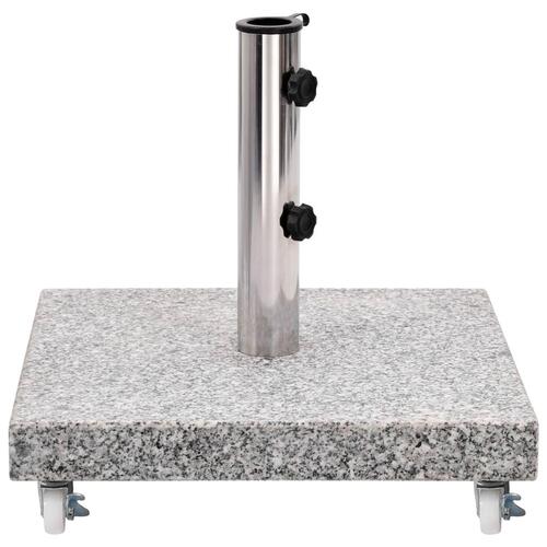 Parasolfod 30 kg granit firkantet grå
