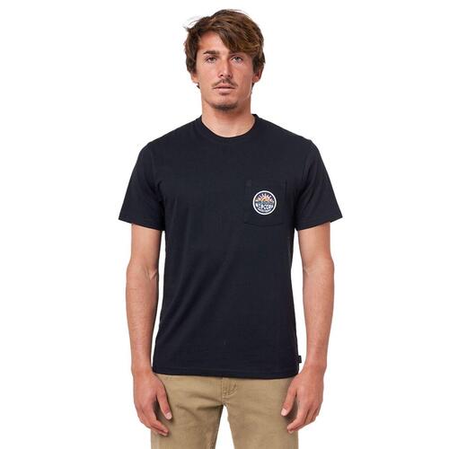 Kortærmet T-shirt til Mænd Rip Curl Horizon Badge Sort Mænd M