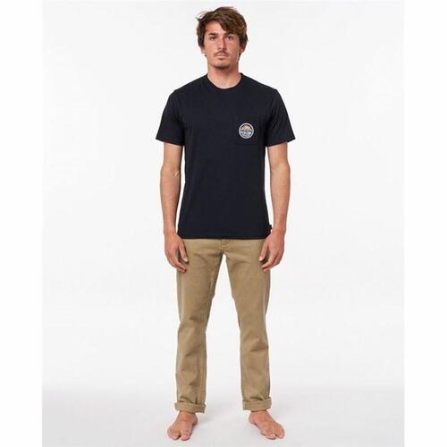Kortærmet T-shirt til Mænd Rip Curl Horizon Badge Sort Mænd M