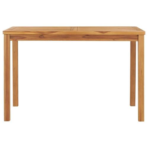 Havespisebord 120 x 70 x 77 cm massivt teaktræ