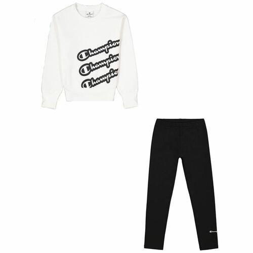 Træningsdragt til børn Champion Hvid/Sort 2XL