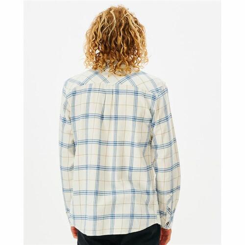 Langærmet Trøje til Mænd Rip Curl Checked in Flannel Franela Hvid S