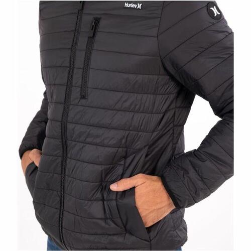 Sportsjakke til Mænd Hurley Balsam Quilted Packable Sort XL