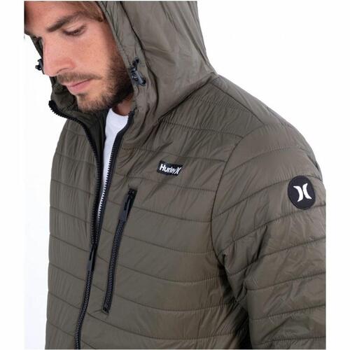Sportsjakke til Mænd Hurley Balsam Quilted Packable Grøn XL
