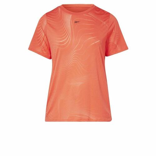 Kortærmet T-shirt til Kvinder Reebok Burnout Orange 2X