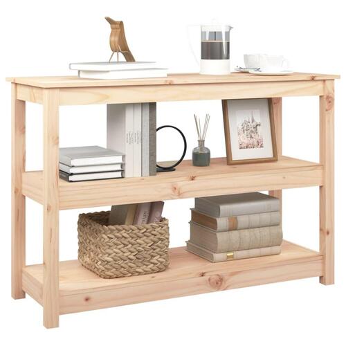 Konsolbord 110x40x74 cm massivt fyrretræ
