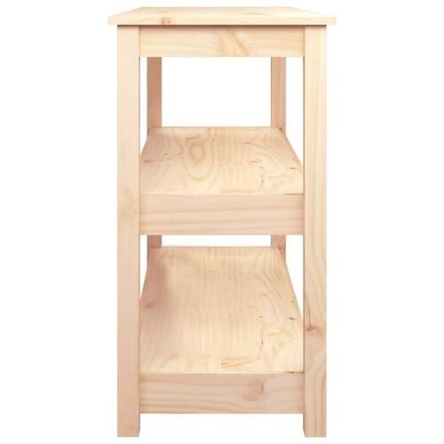 Konsolbord 110x40x74 cm massivt fyrretræ