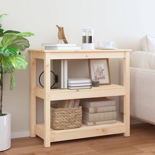 Konsolbord 80x40x74 cm massivt fyrretræ