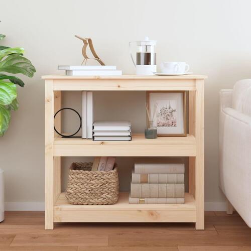 Konsolbord 80x40x74 cm massivt fyrretræ